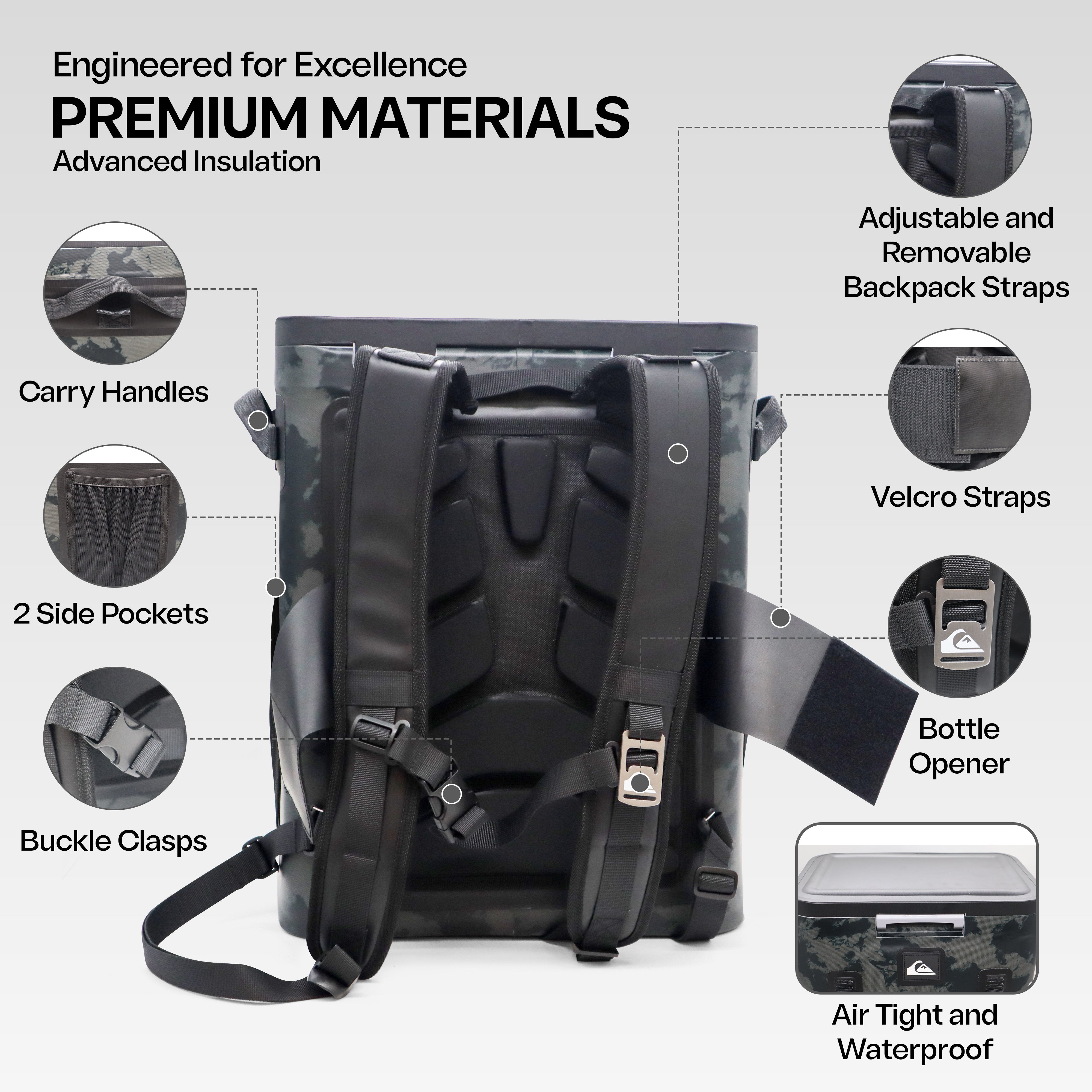 The Coastal Collection Zipperless Backpack Cooler